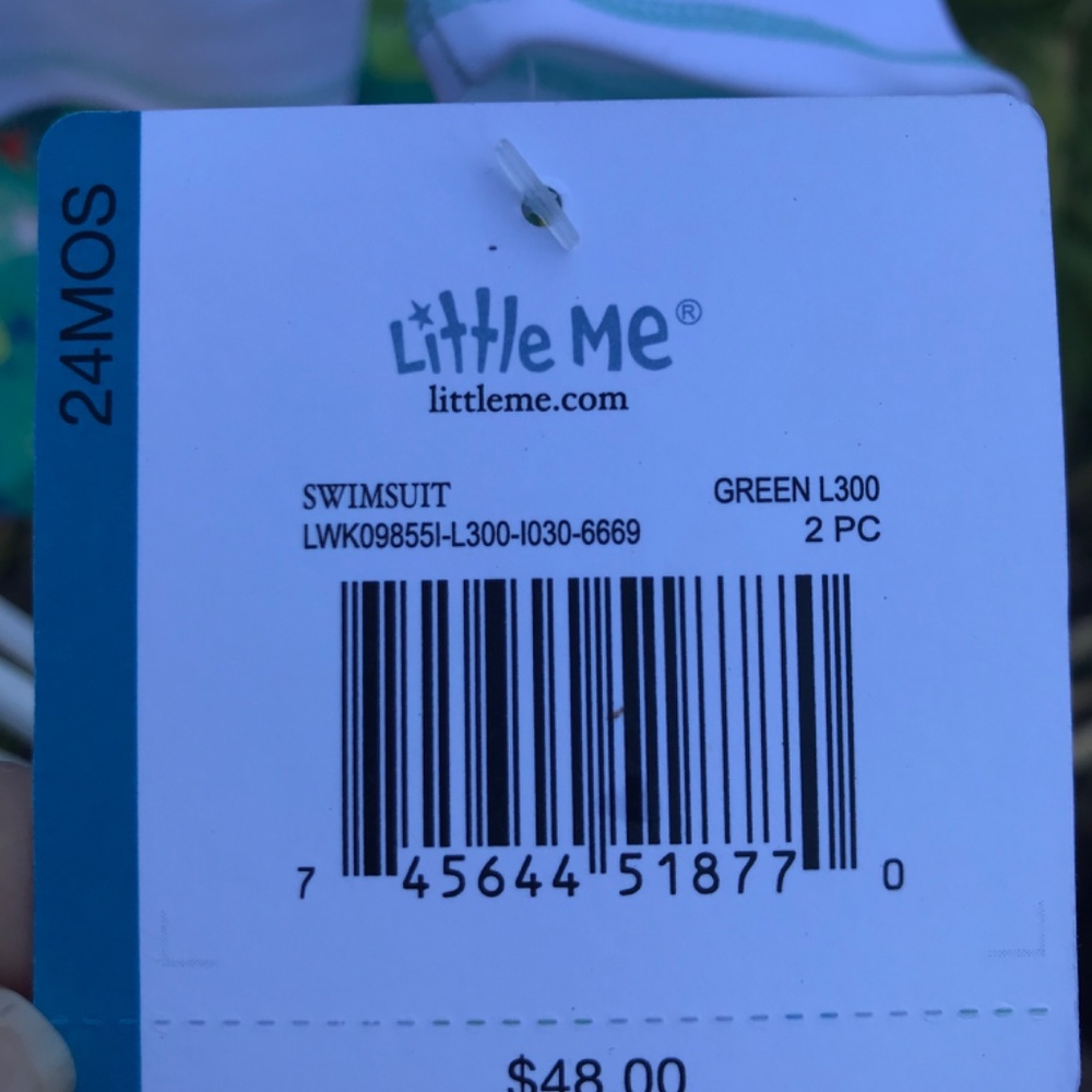 Infant boy two piece sea themed swim trunks and top - Picture 3 of 3